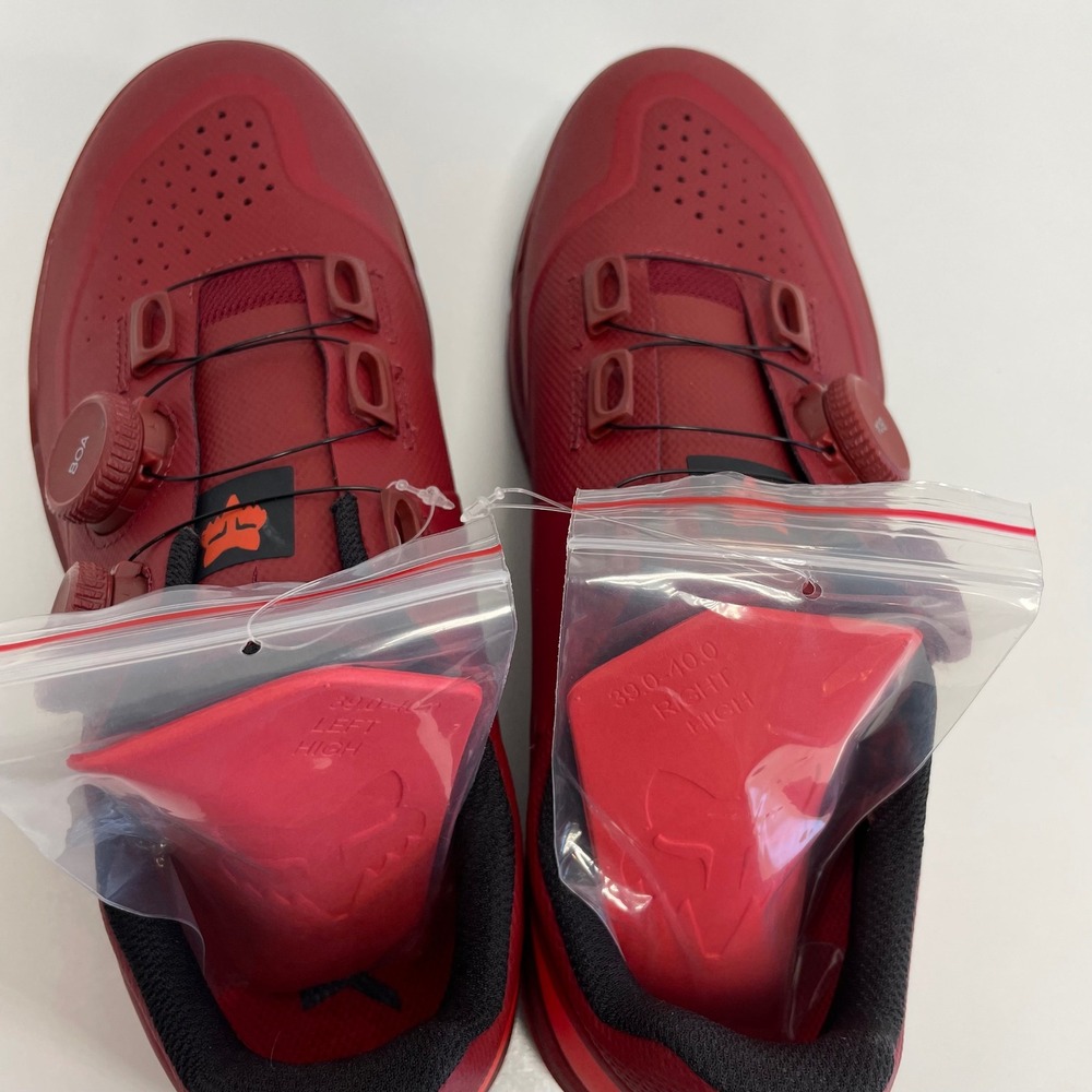 Fox Union BOA Clipless Mountain Bike Shoes EU 40 US 7.5 Maroon Red‎ NWOB - Picture 10 of 10